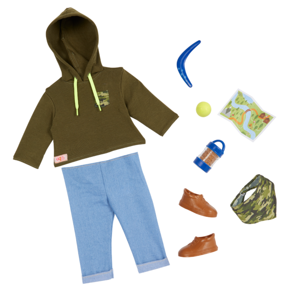 Our Generation 18-inch Boy Doll Elliot Outfit & Accessories