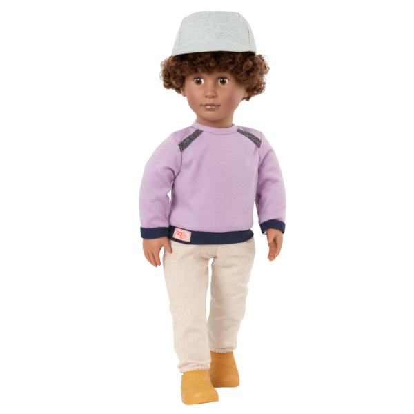 Our Generation 18-inch Boy Doll Jackson in Sweatshirt Outfit