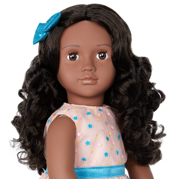 Our Generation 18-inch Doll Celeah Brown Hair Brown Eyes & Freckles