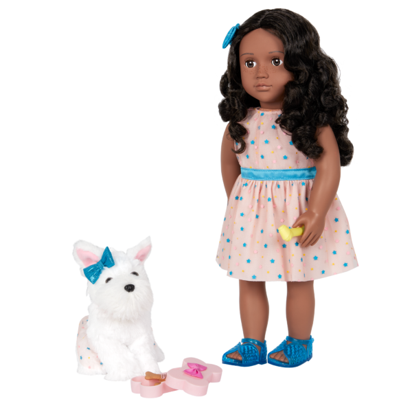 Our Generation 18-inch Doll & Pet Celeah & Confetti with Accessories