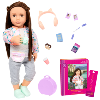 Our Generation Posable 18-inch Doll Reese & Storybook