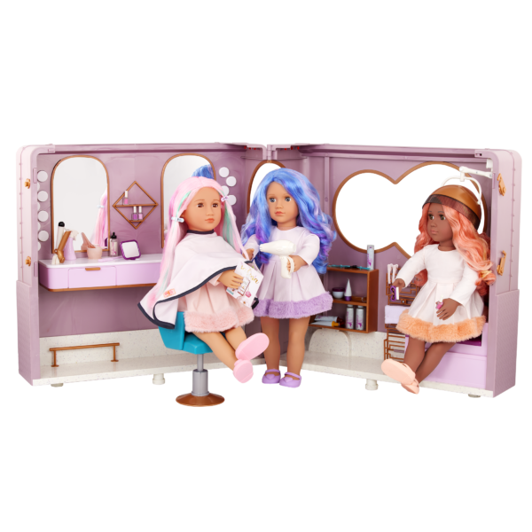 Our Generation 18-inch Multicolored Hair Dolls Veronika Rosa & Mirabelle