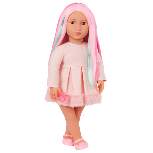 Our Generation Rosa 18-inch Multicolored Hair Doll