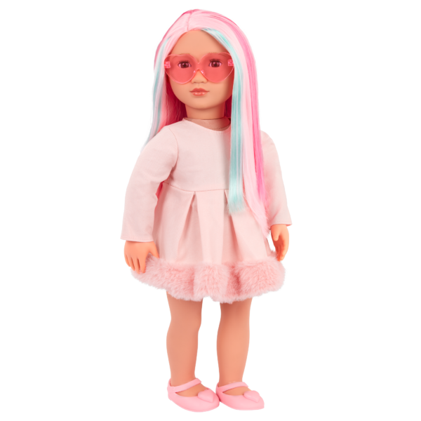 Our Generation 18-inch Multicolored Hair Doll Rosa