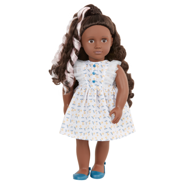 Our Generation 18-inch Hair Grow Doll Prisha Pink Hair Extension