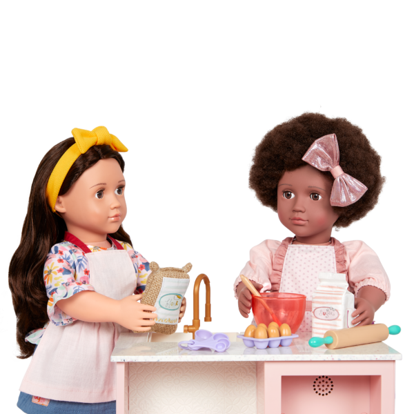 Our Generation 18-inch Doll Jamila Baking with Rayna