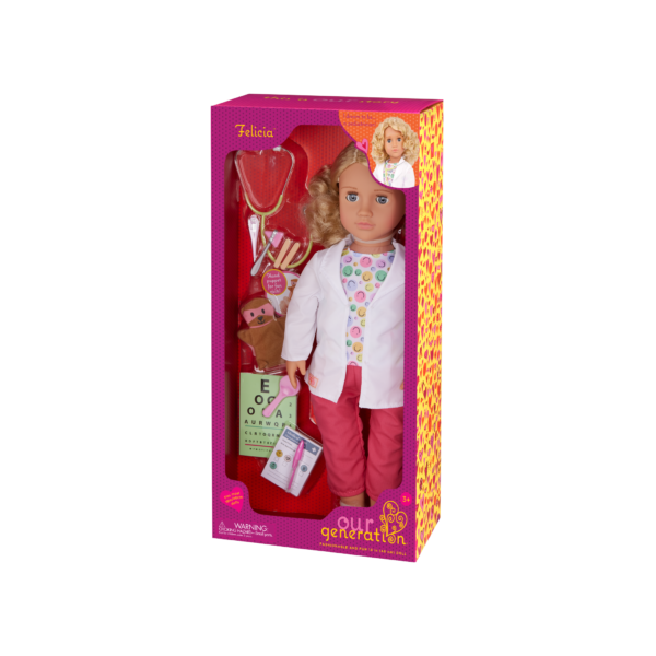 Our Generation 18-inch Pediatrician Doll Felicia in Packaging