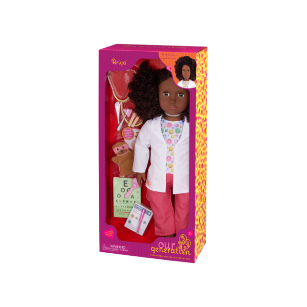 Our Generation 18-inch Pediatrician Doll Ariya in Packaging