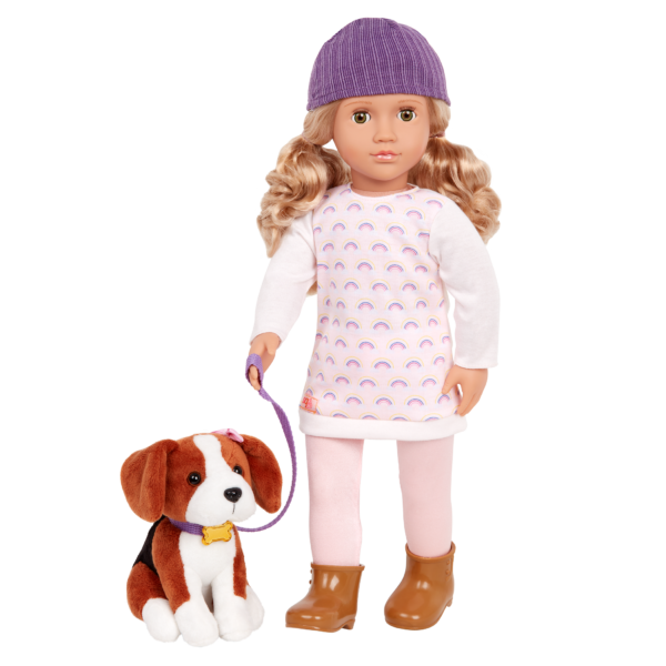 Our Generation 18-inch Doll & Pet Ember & Elsie