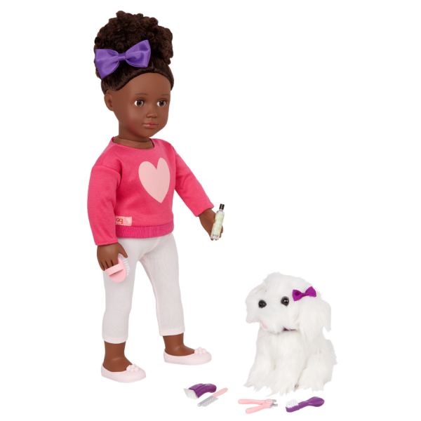 Our Generation 18-inch Doll Choyce with Pet Care Accessories