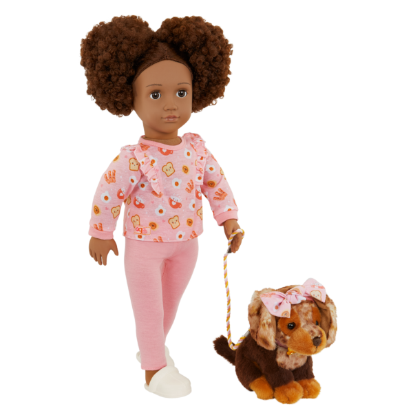 Our Generation 18-inch Doll Camryn & Pet Puppy Coco