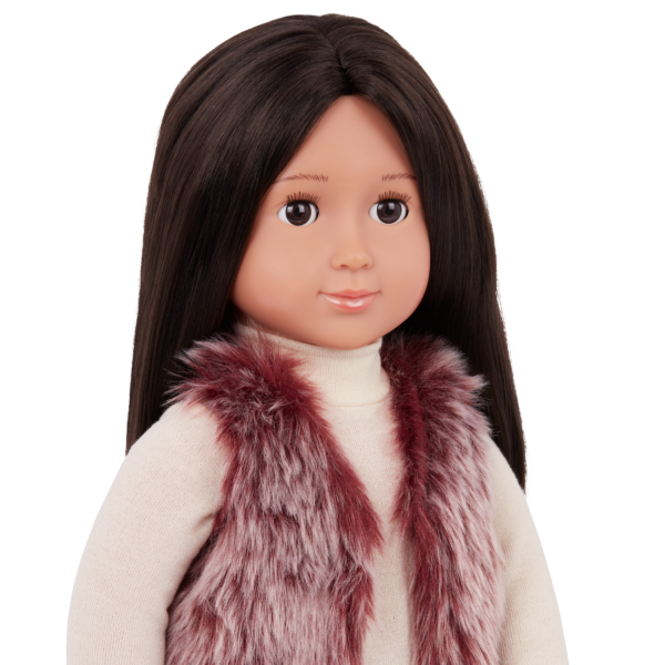 Our Generation 18-inch Doll Lei with Brown Eyes & Brunette Hair