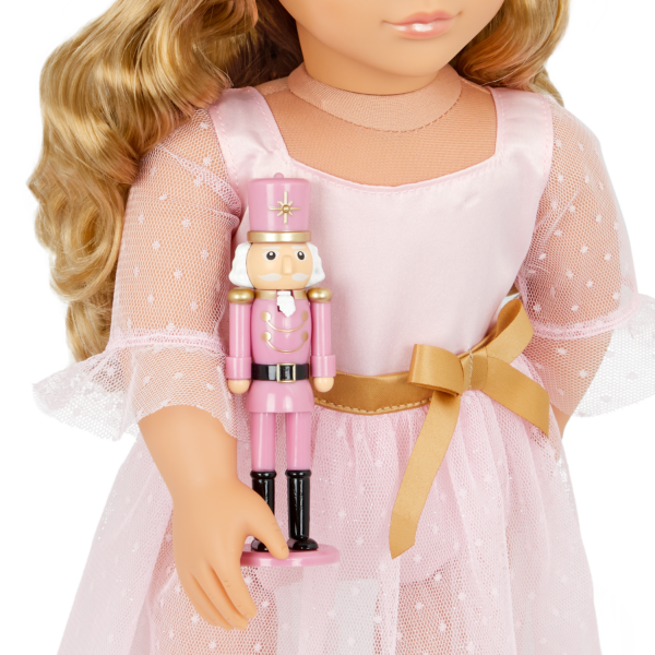 Our Generation 18-inch Doll Natasha Holding Pink Nutcracker