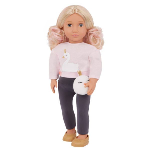 Our Generation 18-inch Fashion Doll Eliana with Blonde and Pink Hair