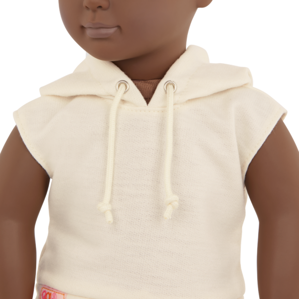 Our Generation 18-inch Boy Doll Malik Wearing Hooded Sweater