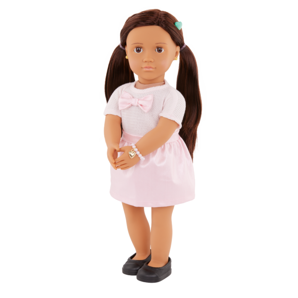 Our Generation 18-inch Jewelry Doll Cristina with Brunette Hair & Brown Eyes