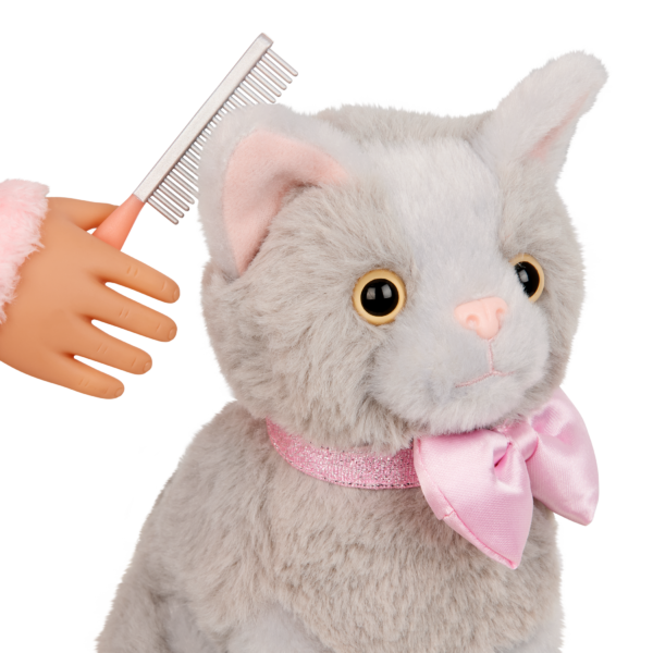 Our Generation 18-inch Doll Melena Brushing Cat Plush Mittens