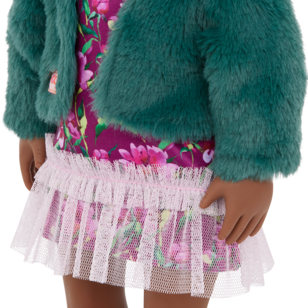 Our Generation Doll Flower Dress with Tulle Skirt