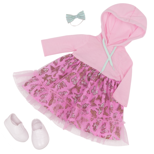 Our Generation Doll Hattie Pink Dress Outfit
