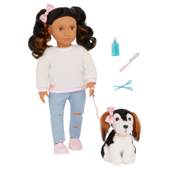 Our Generation Doll & Pet Set Nastassia & Puppy Angel