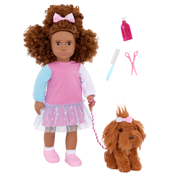 Our Generation Doll & Pet Set Safie & Puppy Ginger