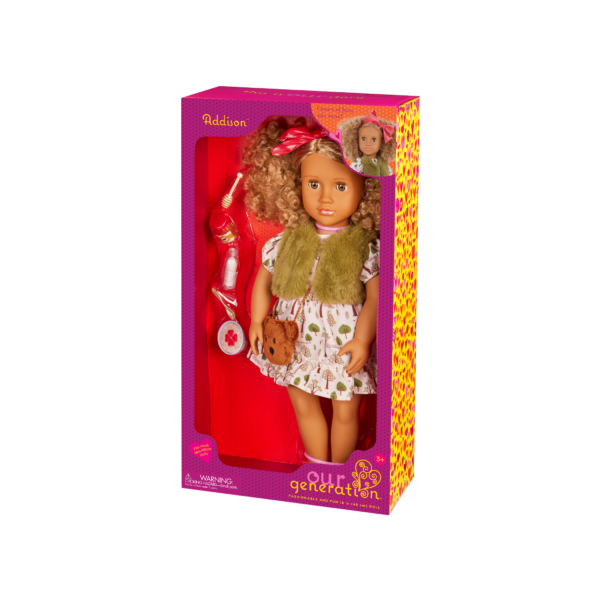 Our Generation 18 inch Doll Addison in packaging