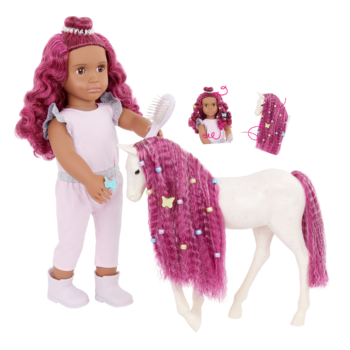Our Generation Doll & Horse Foal Set Estra & Delta