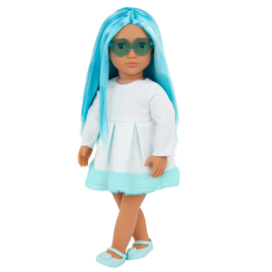 Our Generation 18-inch Doll Capri with Bubblegum Blue Hair