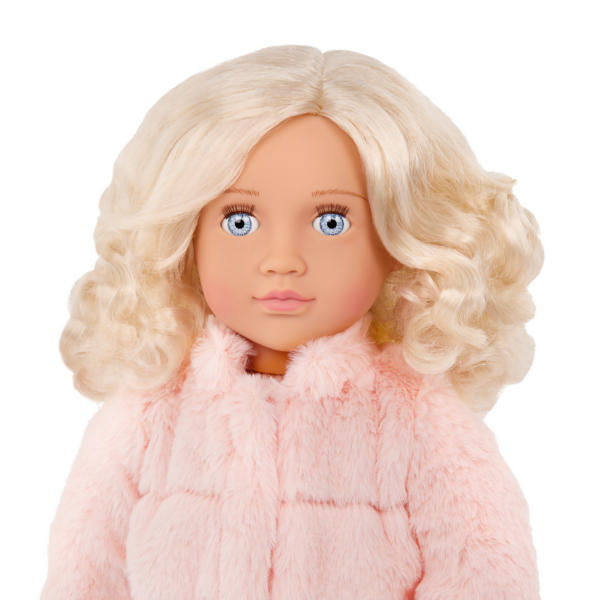 Our Generation 18-inch Doll Ava Blonde Hair & Blue Eyes That Open & Close