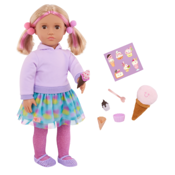Our Generation 18 inch Doll Andy and Ice Cream Accessories