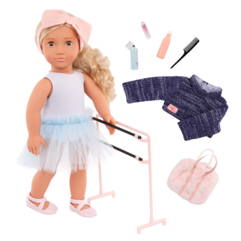 Our Generation 18 inch Doll Prima with ballet outfit and accessories