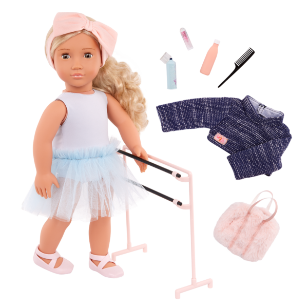Our Generation 18 inch Doll Prima with ballet outfit and accessories