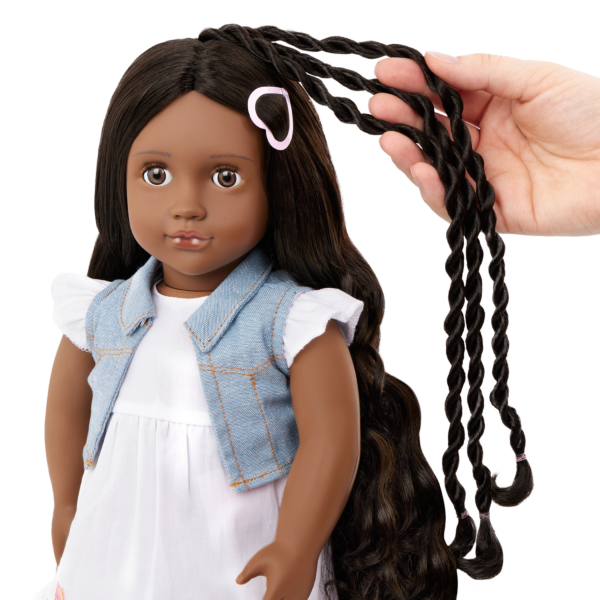 Our Generation Hair Play 18 inch Doll Patti with Child Playing with hair