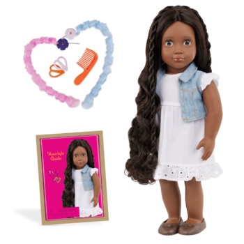 Our Generation Hair Play 18 inch Doll Patti with Hair Accessories and a booklet of hair styles