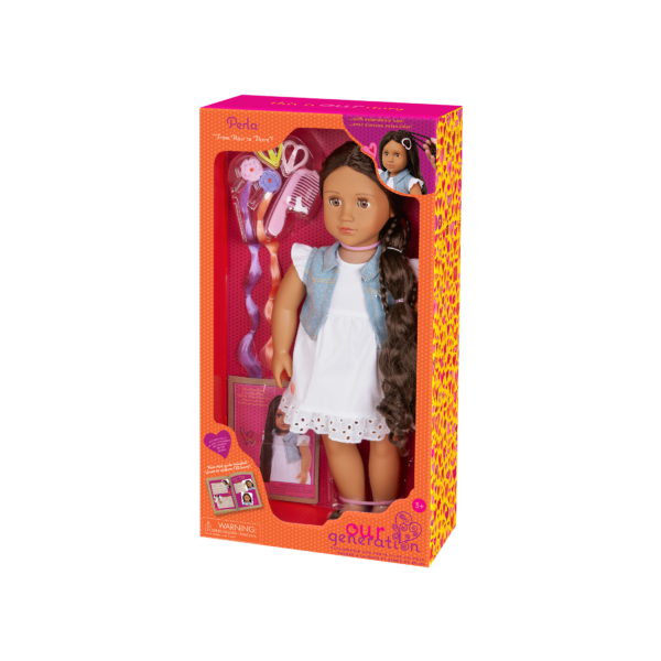 Our Generation Hair Play 18 inch Doll Perla in packaging