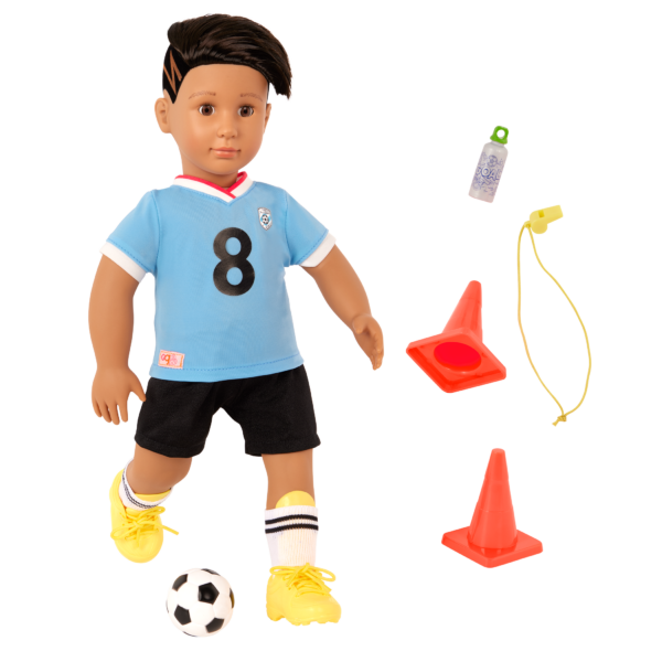 Our Generation Posable 18-inch Soccer Doll Mateo