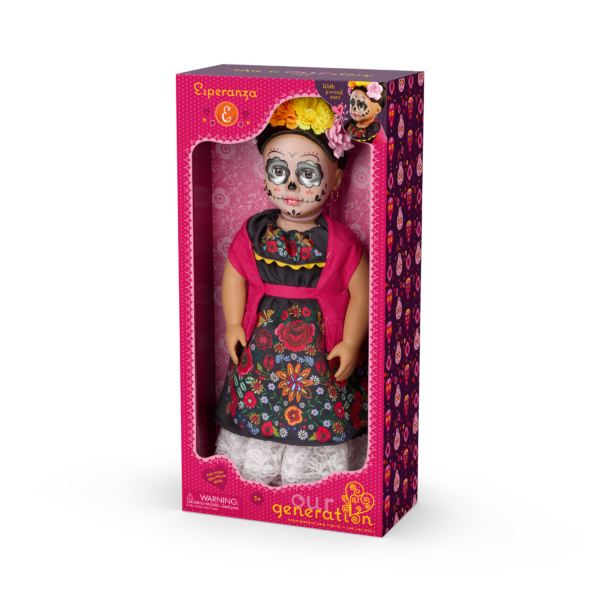 Our Generation 18-inch Dia de los Muertos Doll Esperanza in Packaging