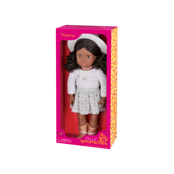 Our Generation 18" Doll Victoria in Cowgirl Outfit in packaging