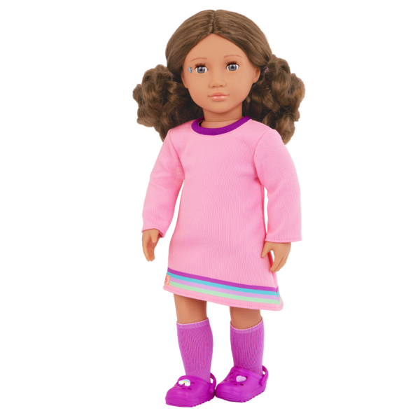 Our Generation Doll Finley with Brown Hair & Violet Eyes