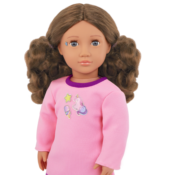 Our Generation Doll Finley with Face & Outfit Stickers