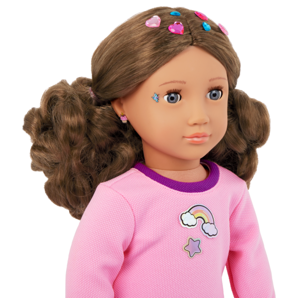 Our Generation Doll Finley with Hair Stickers