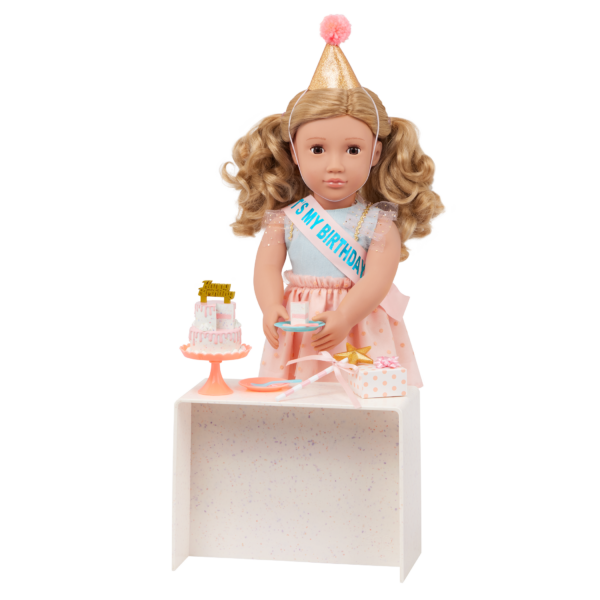 Our Generation 18-inch Doll Romy with Birthday Accessories