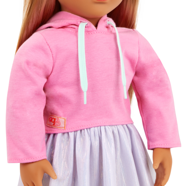 Our Generation Doll Pink Hooded Sweater