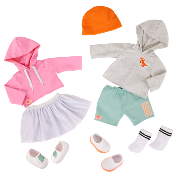 Our Generation 18-inch Doll Hooded Sweater Outfits