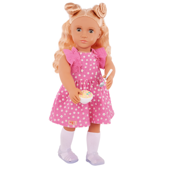 Our Generation 18-inch Doll Gillian in Pink Dress