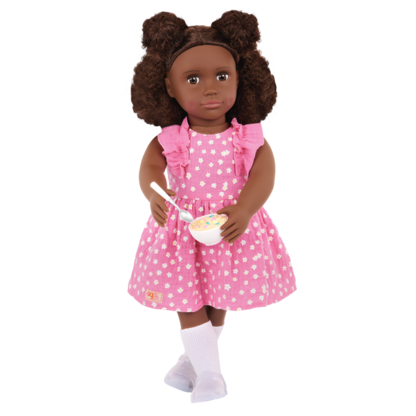 Our Generation 18-inch Doll Zoey in Pink Dress