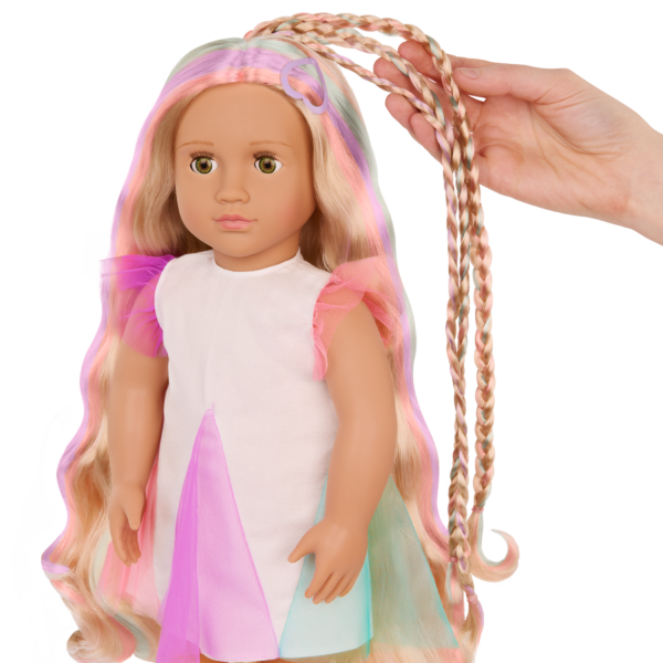 Our Generation 18" Hair Grow Doll Tessie with Extendable Braid