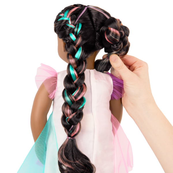Our Generation Doll Double Braided Buns Tutorial