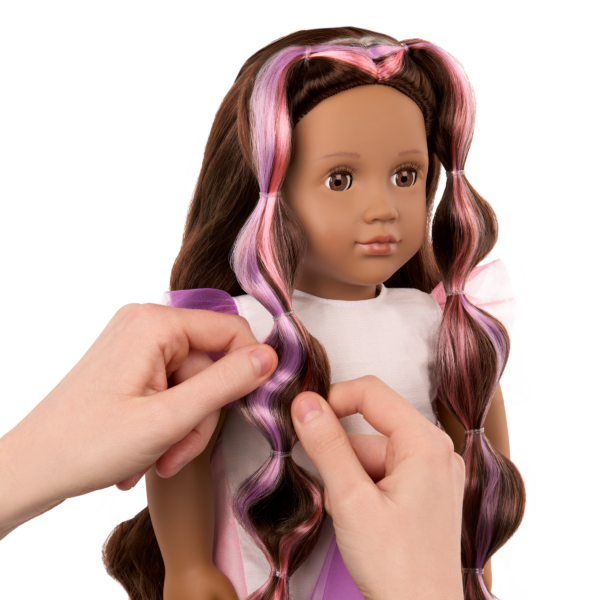 Child Styling Doll's Hair