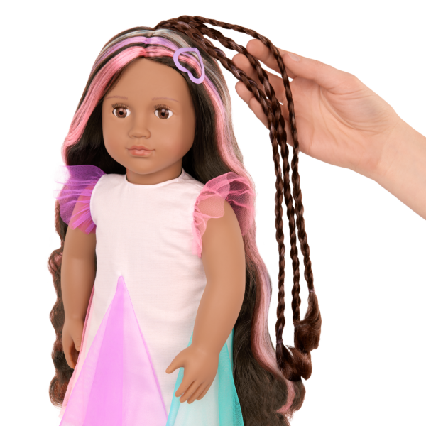 Our Generation 18" Hair Grow Doll Tania with Extendable Braid